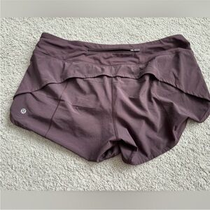 purple lululemon shorts